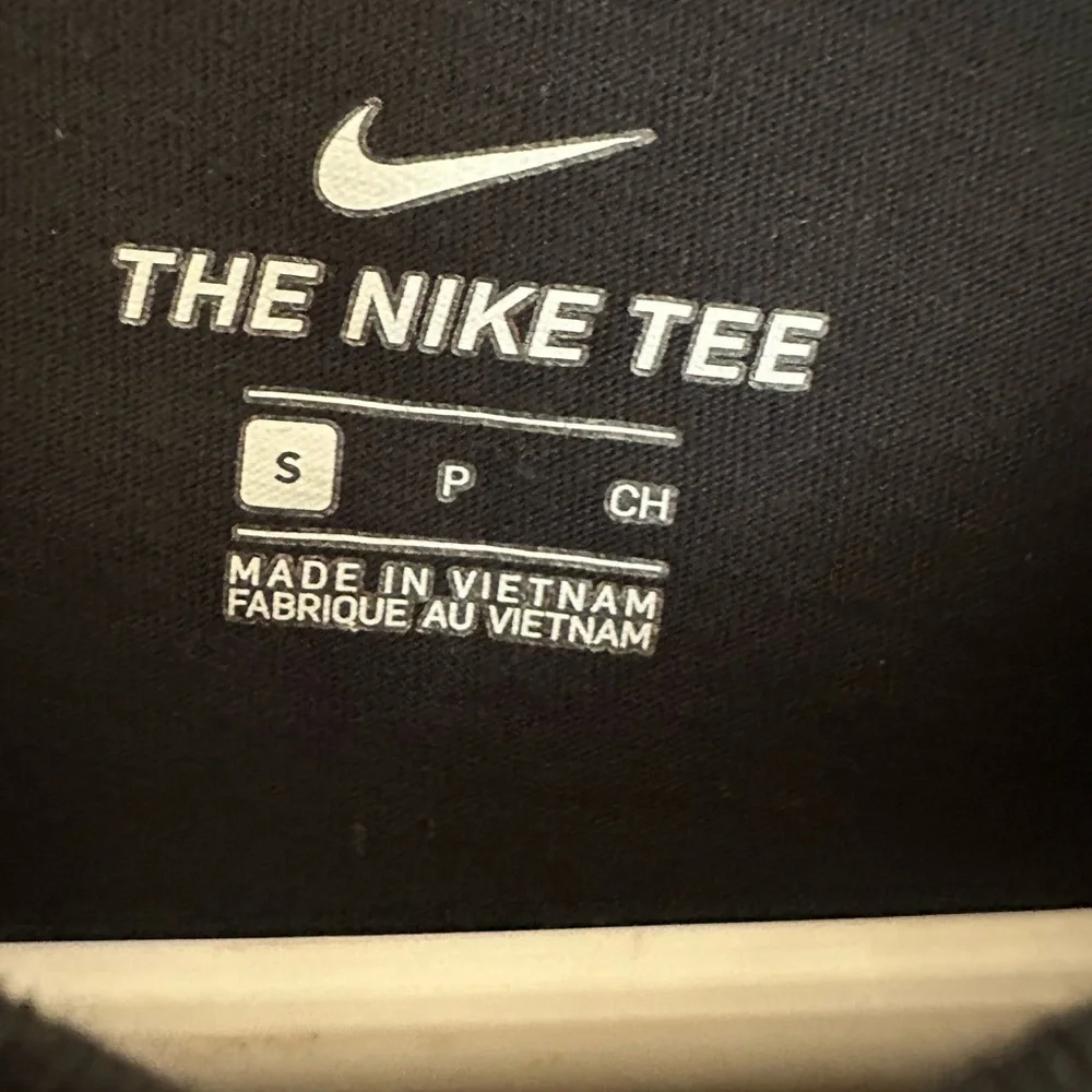 Nike Black Tee with White Logo